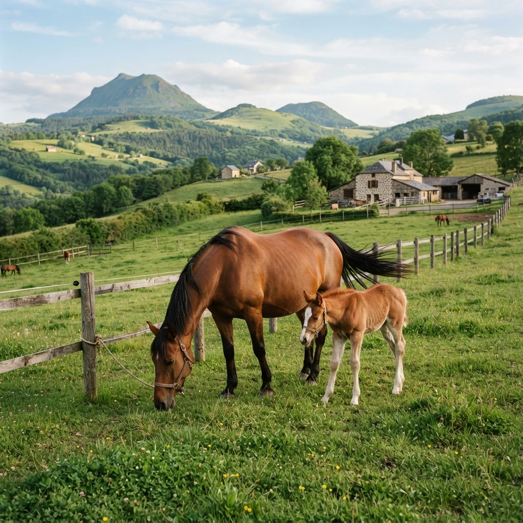 Élevage de chevaux au Les crins du meygal, Yssingeaux