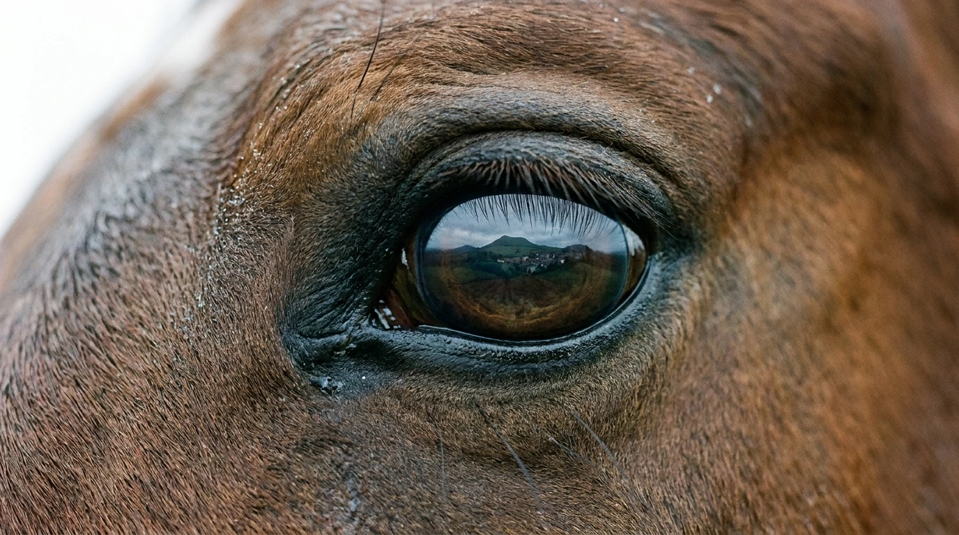 Un regard de cheval au Les crins du meygal, Yssingeaux